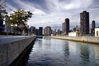 Chicago River Lock - Chicago, IL USA